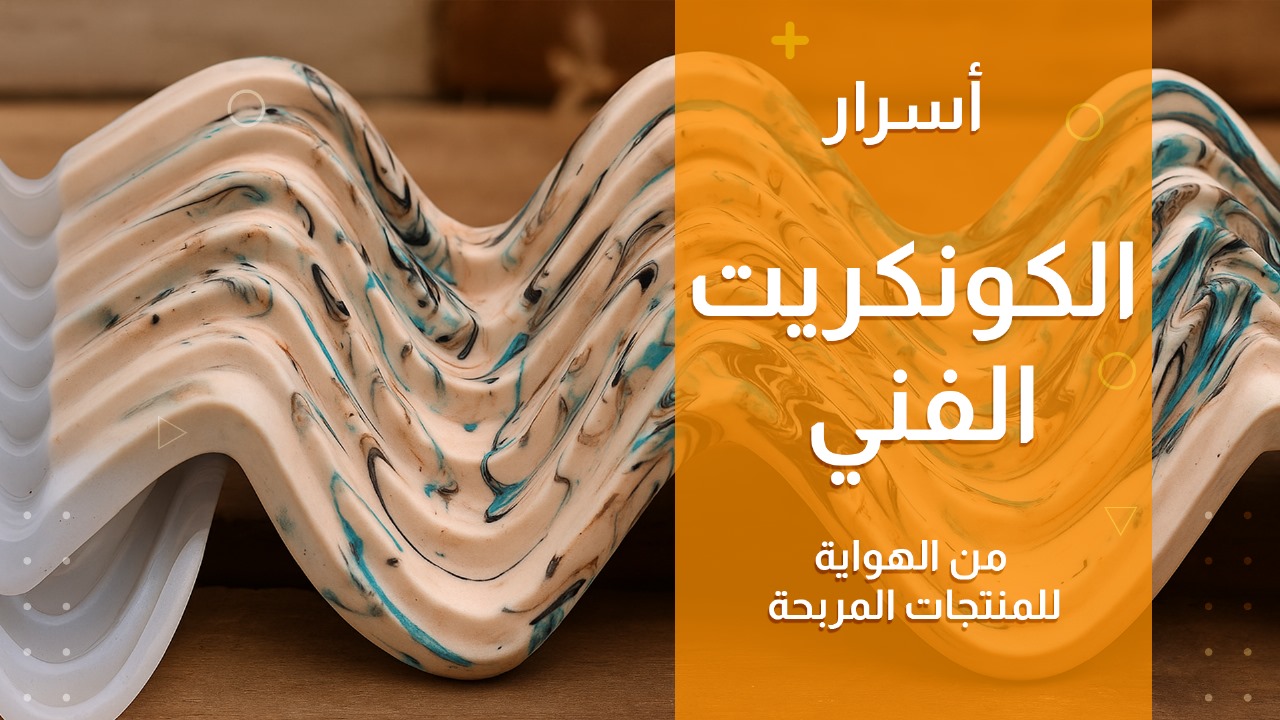 أسرار الكونكريت الفني: من الهواية للمنتجات المربحة